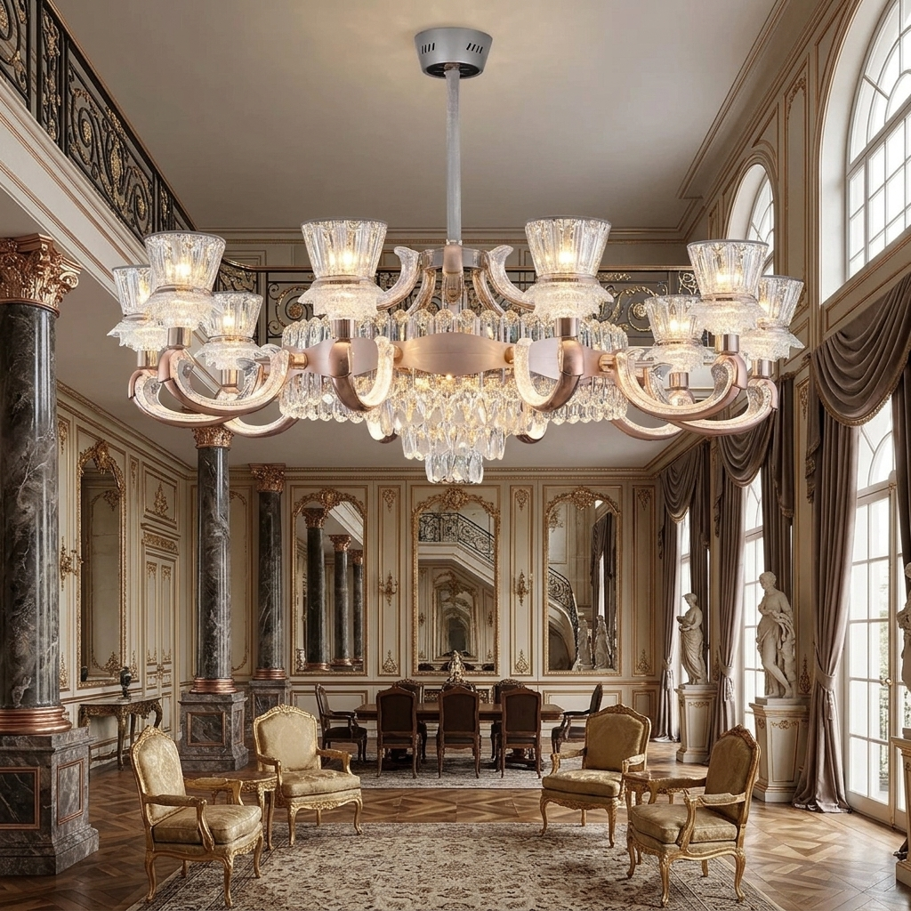 Picture of Qulik LED Chandelier Light (QL-LD2093-8)-Gold