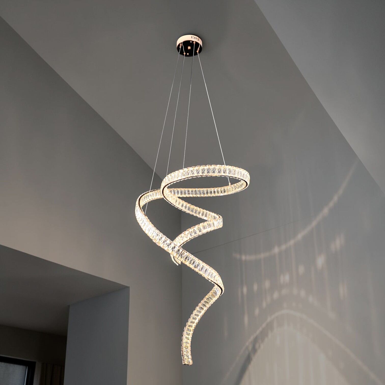 Picture of Qulik Modern Luxury Chandelier LED Light (French Gold)- (QL-D8928-600-1000-FGD)-Gold