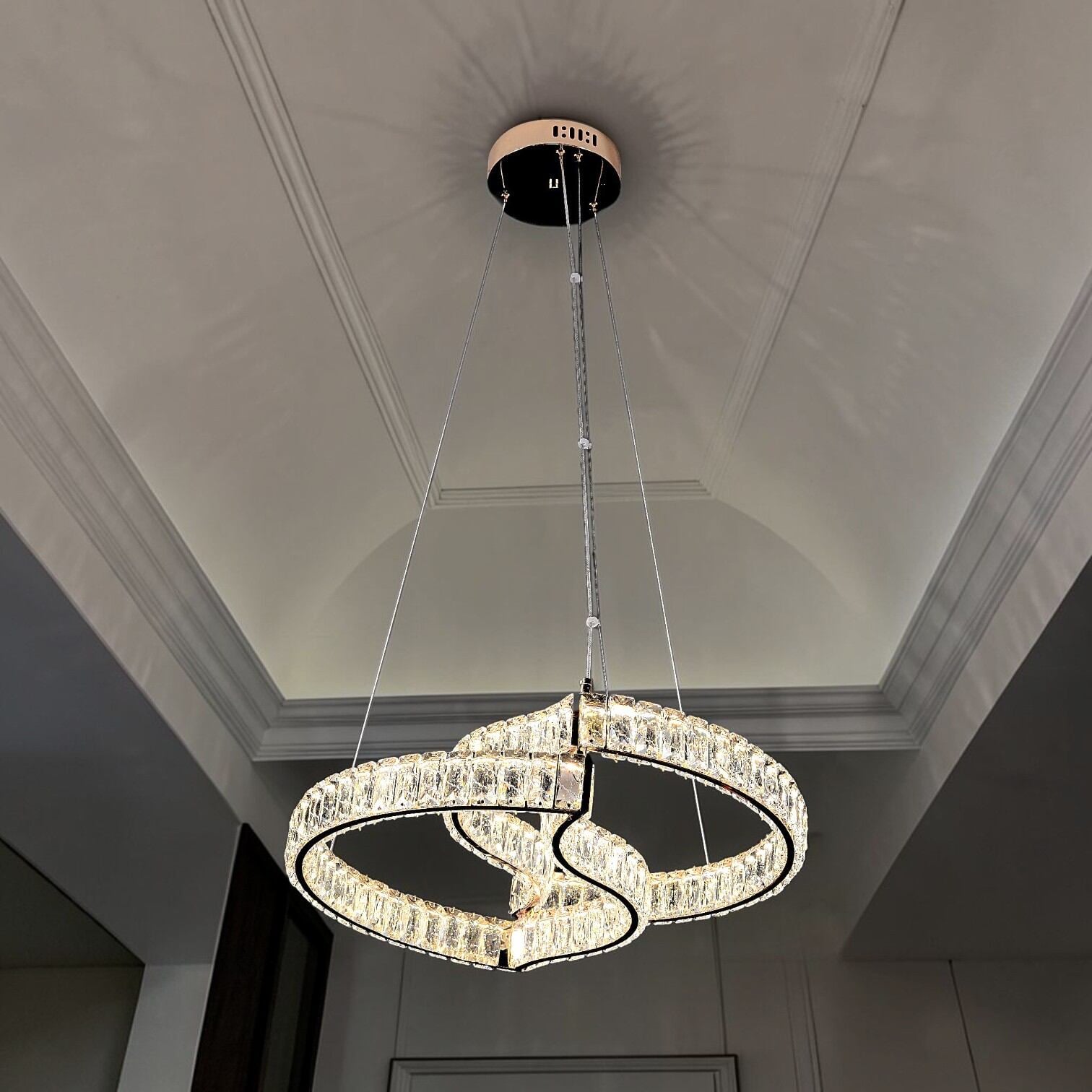 Picture of Qulik Crystal Chandelier LED Light (French Gold)- (QL-D8967-600-FGD)-French Gold