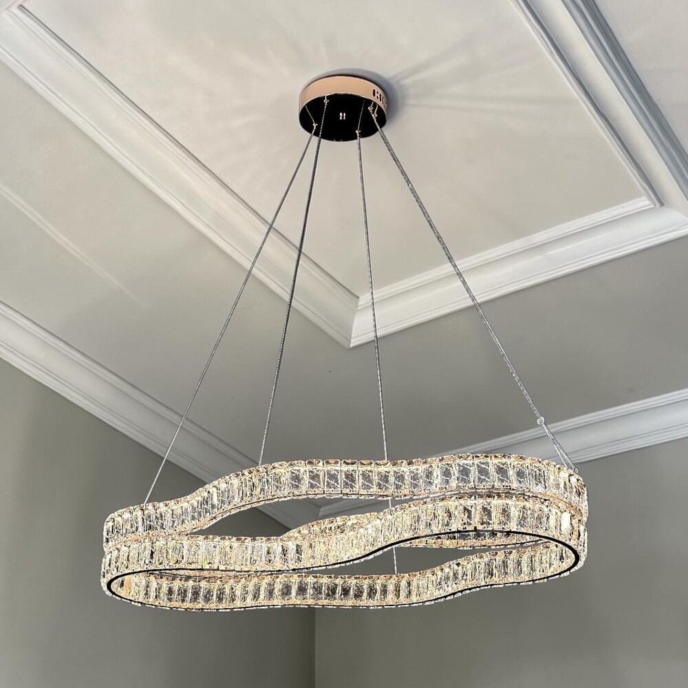 Picture of Qulik Crystal Chandelier LED Light (French Gold)- (QL-D8968-800-470-FGD)-French Gold