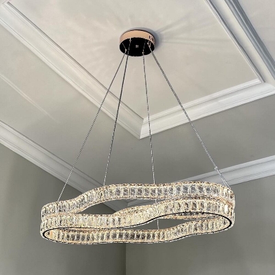 Picture of Qulik Crystal Chandelier LED Light (French Gold)- (QL-D8968-800-470-FGD)-French Gold