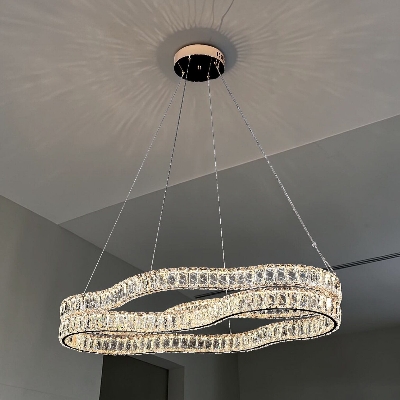Picture of Qulik Crystal Chandelier LED Light (French Gold)- (QL-D8968-800-470-FGD)-French Gold