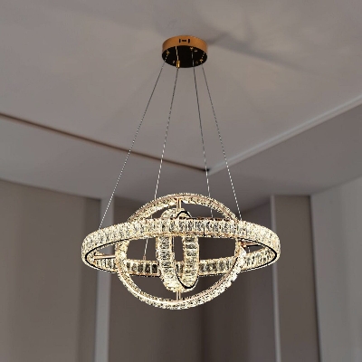 Picture of Qulik Crystal Chandelier LED Light (French Gold)- (QL-D8897-630-3-FGD)-French Gold
