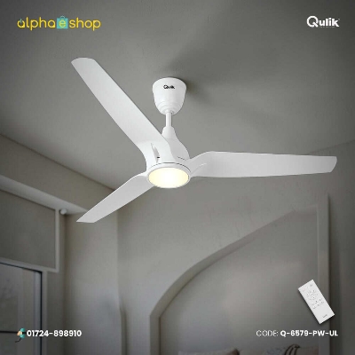 Picture of Qulik Nexa 56" Silent Series Energy Saving BLDC Remote Control Underlight Ceiling Fan (Pearl White) | Q-6579-PW-UL-Pearl White