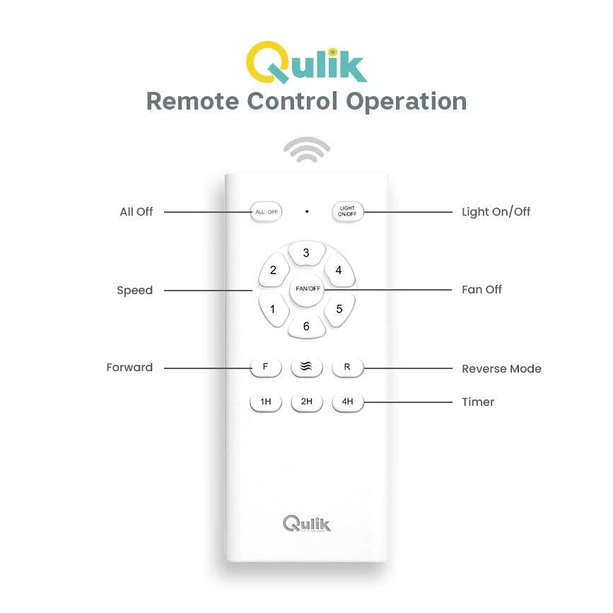 Picture of Qulik Nexa 56" Silent Series Energy Saving BLDC Remote Control Underlight Ceiling Fan (Dark Wood) | Q-6579-DW-UL-Dark Wood
