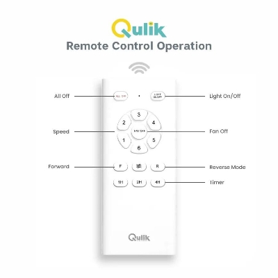 Picture of Qulik Luxoria UL 52" -Glass Flower Lampshade Copper Motor Remote Control Under-Light Ceiling Fan Q-8118-NG | Free Delivery