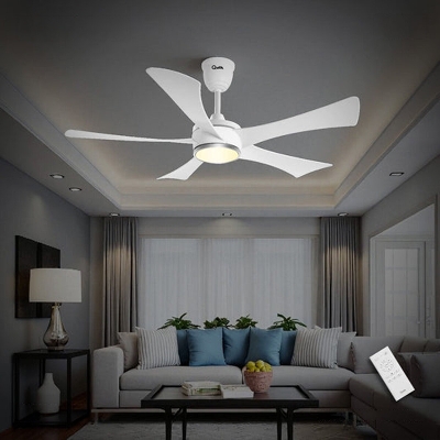 Picture of Qulik Falcon 53" Decorative Energy Saving BLDC Remote Control Underlight Ceiling Fan (Pearl White) | Q-6574-PW-UL Free Delivery | Free Delivery