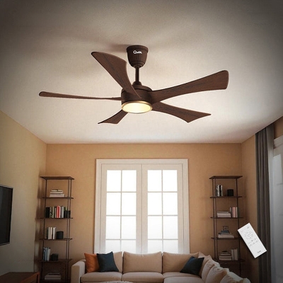 Picture of Qulik Falcon 53" Decorative Energy Saving BLDC Remote Control Ceiling Fan (Dark Wood) |Q-6574-DW-UL | Free Delivery