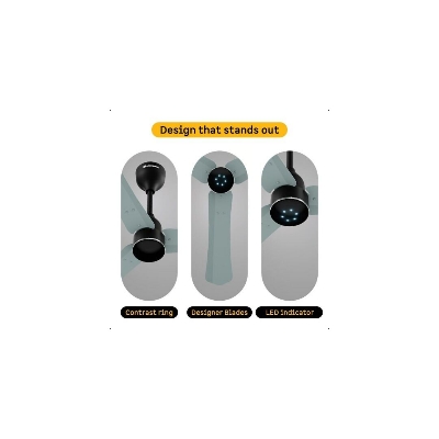 Picture of Atomberg Renesa Halo Smart 900mm BLDC Ceiling Fan with Remote Control & LED Indicators (Misty Teal)  | AT-164