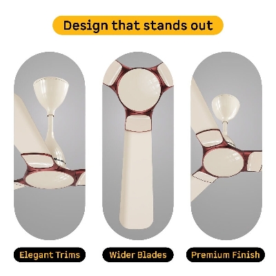 Picture of Atomberg Erica Nuvo 1200mm BLDC Ceiling Fan (Seasand Ivory) | AT- 159