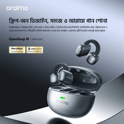 Picture of oraimo OpenSnap N OPN‑372N (Open‑Ear True Wireless Earbuds, Bluetooth 5.4)