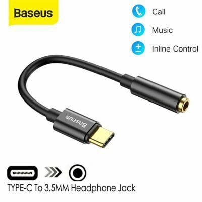 Picture of Baseus L54 Type C to 3.5mm Aux Female Adapter Audio Adapter Type-C to 3.5mm Jack Headphone Type-C Audio Converter Adapter