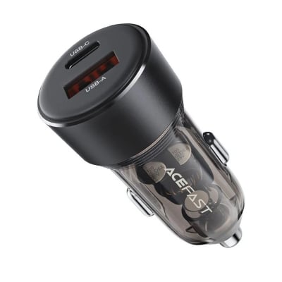 Picture of ACEFAST B12 Car Charger 60W – Dual Port USB‑A & USB‑C Fast Charging Adapter