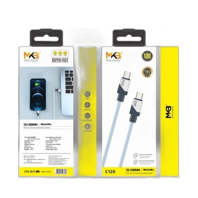 Picture of MKB C120 Tpye-c to Tpye-c / 120W hight power / Original Silicone Data cable -