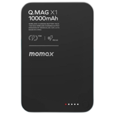 Picture of Momax Q.Mag X1 Gen 2 10000mAh 15W Magnetic Wireless Power Bank