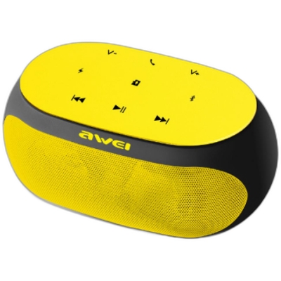 Picture of Awei Y200 - Wireless Bluetooth Speaker - Yellow and Black