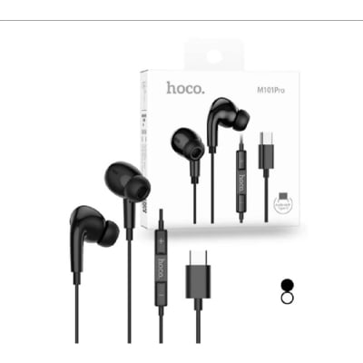 Picture of Hoco M101 Pro Crystal Joy Wire-controlled Earphones Type C Ear Phone with Microphone