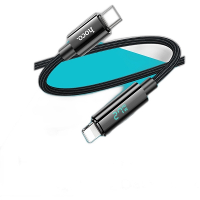 Picture of Hoco U125 Benefit Type-C to Lightning 27W Fast Charging Data Cable With Display