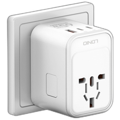 Picture of LDNIO Z6 3 USB Ports 65W GaN Travel Adapter