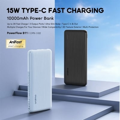 Picture of oraimo PowerFlow B11 OPB‑1102 (10000mAh Slim Power Bank)