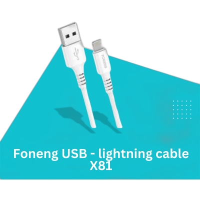 Picture of Foneng USB - lightning cable X81 2.1A 1m