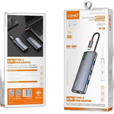 Picture of Ldnio 6 In 1 USB C Docking Station image