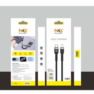 Picture of MKB C101 TYPEC -TYPEC 100W / FAST Cafule cable/ metal---