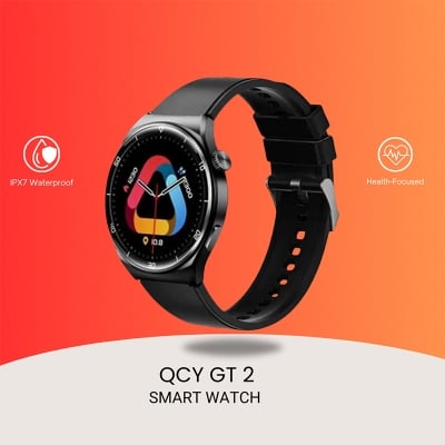 Picture of QCY GT2 Smart Watch 1.43inch AMOLED Display Zinc Alloy Watch Frame Bluetooth Calling Playback 24 Hours Rate & Sleep Monitor100+ Sports Modes Smartwatch for Men and Women