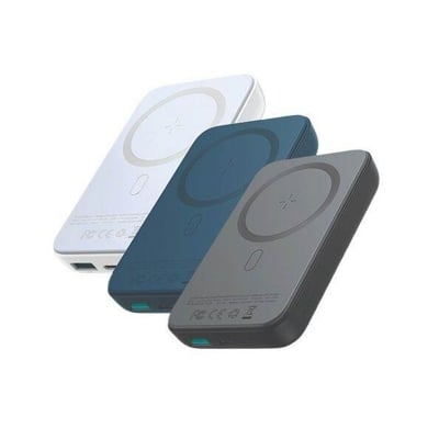 Picture of JOYROOM JR-W020 Mini Power Bank 10000mAh 1 Input 3 Output with Magnetic Wireless MagSafe 20W PD Fast Charging