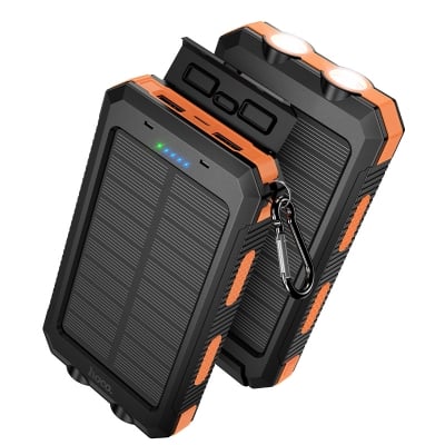 Picture of Hoco J164 Platinum Dual Light Solar Power Bank (8,000mAh, Outdoor Edition)