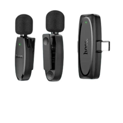 Picture of Hoco L15 Dual Wireless Lavalier Microphone Type-C & Lightning