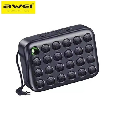 Picture of AWEI Y385 4W Promotional Outdoor Bluetooth Speakers Black
