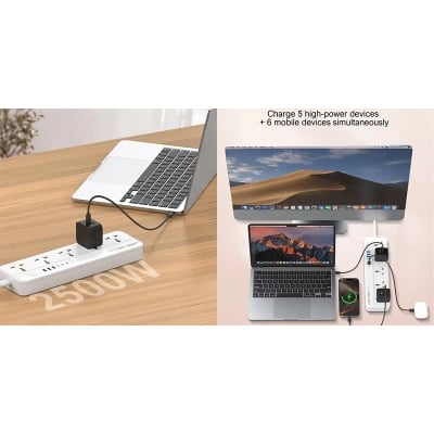 Picture of LDNIO SC5614C 2500W Universal Power Strip