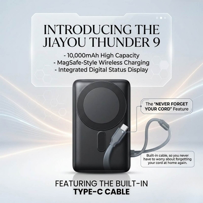 Picture of Jiayou Thunder 9 Magnetic Wireless Power Bank