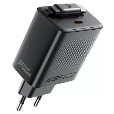 Picture of ACEFAST A110 PD30W GaN Wall Charger with USB‑C Retractable Cable (64cm)