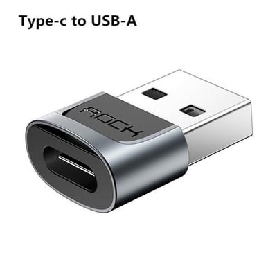 Picture of ROCK Type C To Lightning Adapter Type C To USB 3.1 OTG Converter Type-c Switch For Lightning To Micro Famale Data Adapter OTG USB TO USB C - Cable Protector