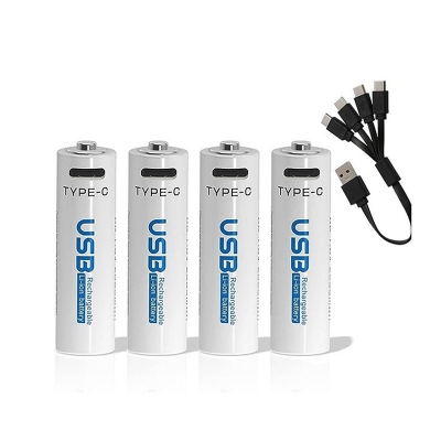 Picture of AiVR USB Rechargeable Batteries 4pc – AA – 2550 mWh