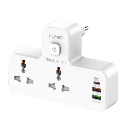 Picture of LDNIO SC2311 20W 3‑Port USB Charger Extension Power Strip