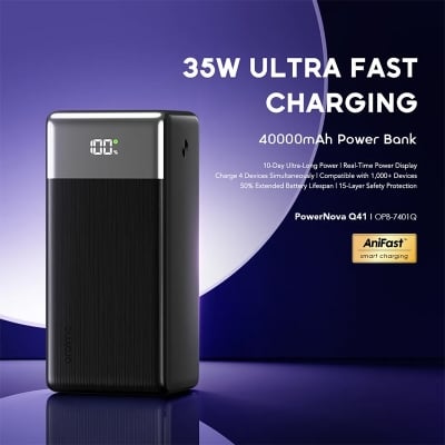 Picture of oraimo PowerNova Q41 OPB‑7401Q (40000mAh, 35W Fast Charging Power Bank)