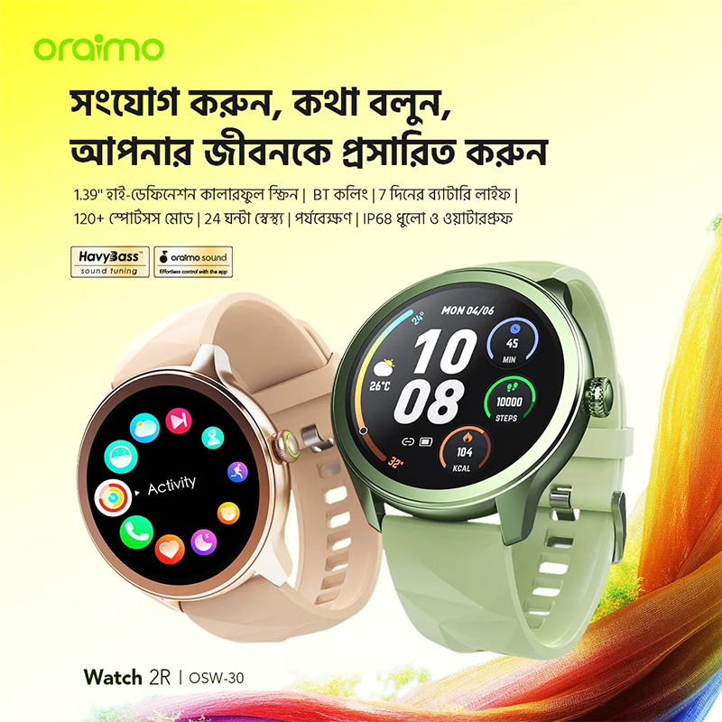 Picture of Oraimo Watch 2R Smart Watch (OSW‑30‑2)