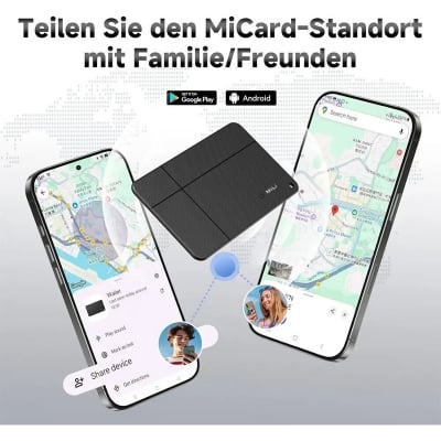 Picture of MiLi MiCard Duo Smart Wireless Rechargeable Card Bluetooth Item Finder (iOS or Android Compatible)