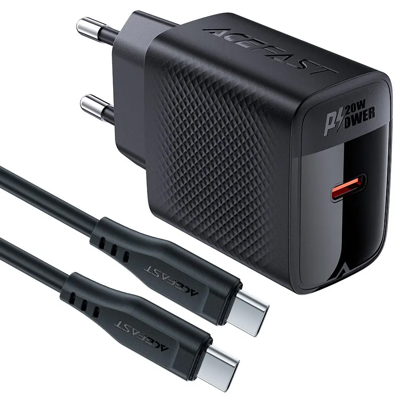 Picture of ACEFAST A82 PD20W GaN Fast Charger with USB‑C to USB‑C Cable