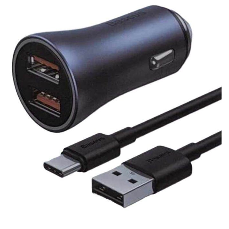 Picture of Baseus Golden Contactor Pro Dual Quick Charger Car Charger U+U 40W (CCJDZ‑C)