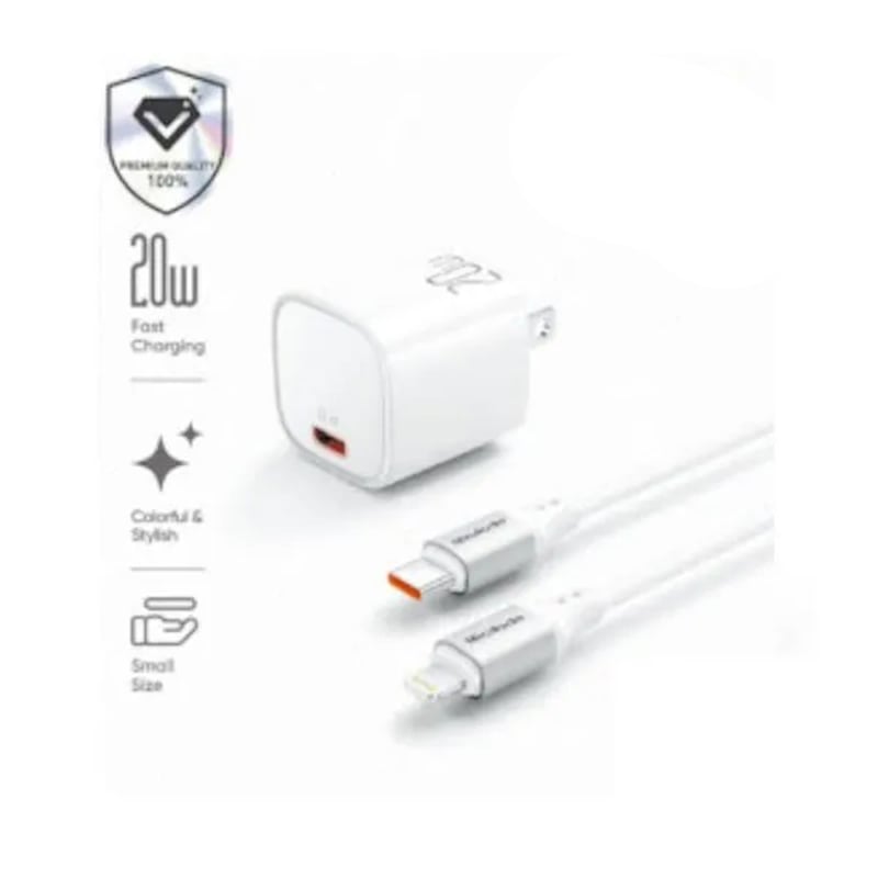 Picture of Mcdodo Nano 20 GaN Mini Fast Charger Kit (20W)