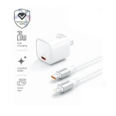 Picture of Mcdodo Nano 20 GaN Mini Fast Charger Kit (20W)