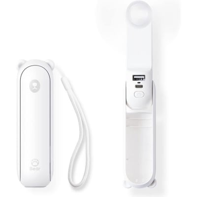 Picture of JISULIFE F8 3-in-1 Mini Foldable Fan with Flashlight