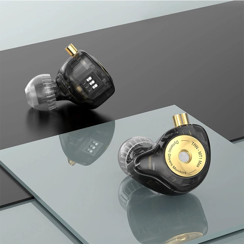 Picture of TRN MT1 MAX In-Ear Earphone Dual Magnet Dynamic Driver Wired with Tuning Switch Cancelling HIFI Earbuds Bass Headset