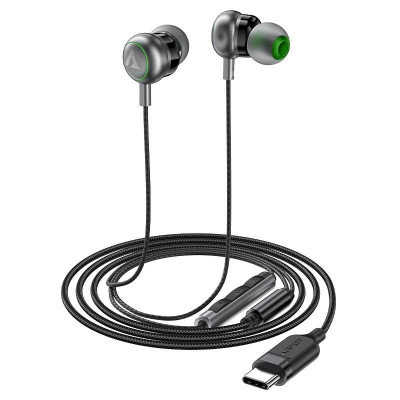 Picture of ACEFAST | L5 Type-C Wired Earphones with Mic | USB-C Digital Audio | 1.2m Braided Cable (TPE+Nylon), 18g | In-line Remote, HD Mic, Ergonomic In-Ear | For Android USB-C Phones & Tablets