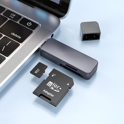 Picture of Hoco HB45 Spirit USB‑A 3.0 to SD + TF Card Reader