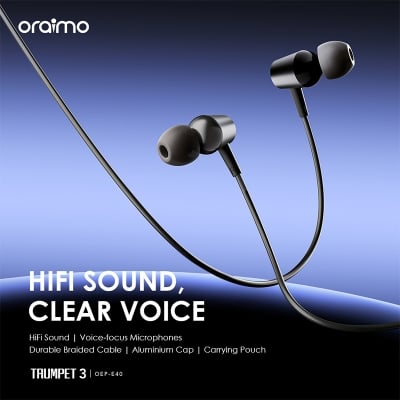 Picture of oraimo Trumpet 3 HIFI Audio In-Ear Headphones